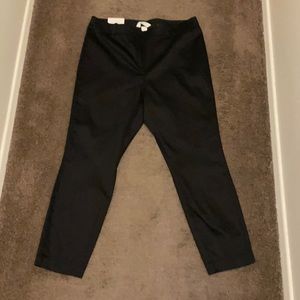 Jet black slacks